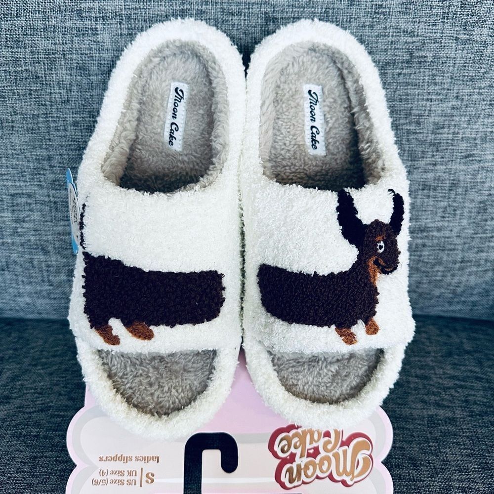 Dachshund Doxie Dog Cozy Soft House Shoes Slippers S